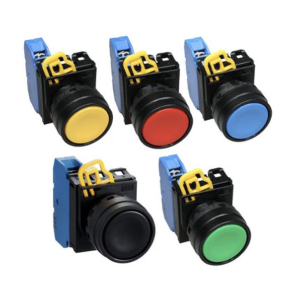 YW SERIES PUSHBUTTON 22MM (PLASTIC BEZEL) MOMENTARY FLUSH MOUNTED ...